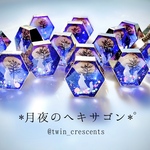 月夜のヘキサゴンネックレス