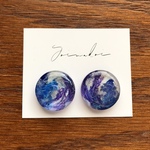 【ゆりかご -夜に滲む-】20mm･肆  イヤリング/ピアス