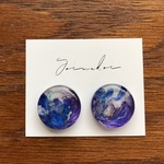 【ゆりかご -夜に滲む-】20mm･参  イヤリング/ピアス