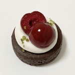 プチケーキマグネット◇チェリーチョコケーキ