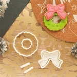 クリスマスリース　クッキー型