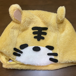 ✳︎ふわふわフリース✳︎トラの帽子　❄︎ハーフバースデー❄︎干支❄︎寅年❄︎寅年生まれ❄︎ベビーコスチューム❄︎年賀状撮影❄︎出産祝い
