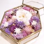 《小さなお花畑》リングピロー(金箔入り)