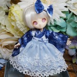 【オビツ１１】雪降る森の和ドレス
