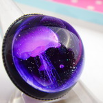  (再販)ロマンチックなクラゲさまリング　ぷっくりタイプ 