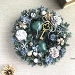 「特集掲載」 * Apple × Green wreath  * クリスマスリース　ギフト　