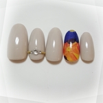Bloom Ringネイルチップ Blue