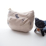 専用！〔ハンドメイド〕ミナペルホネン　ネコポーチM choucho  ベージュ
