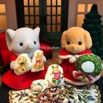 ミニチュア　クリスマスクッション　どうぶつセット