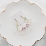 すみれのチューリップイヤリング(long)