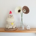 ❪オーダー品❫ クレイフラワー ガーベラ「ブラウン✕クリーム」