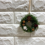  プリザーブドフラワーのミニミニクリスマスリース