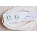 ink oval -pale green-
