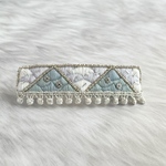 刺繍バレッタ＊凍てつく朝