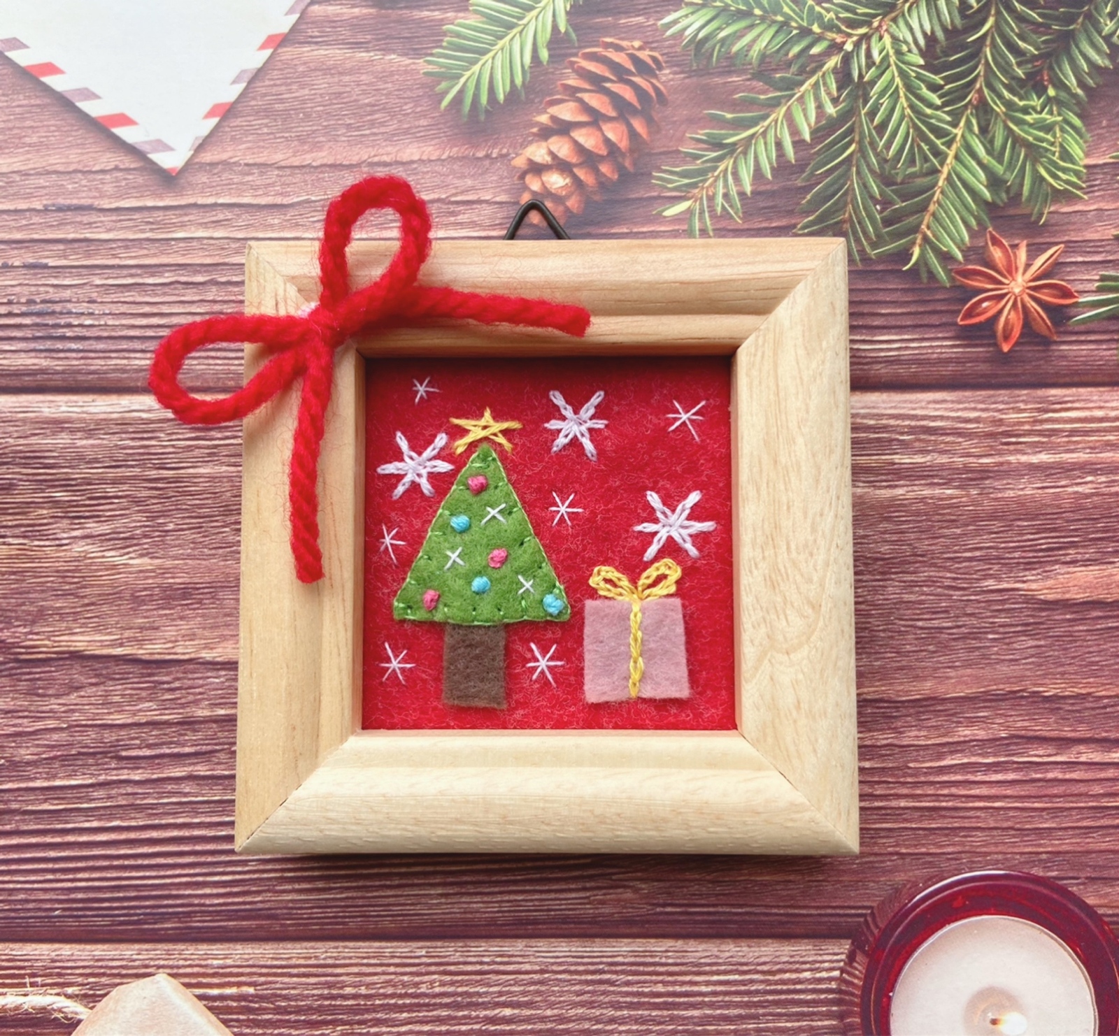 【未使用】ファミリア　クリスマスツリー刺繍の円形スカート 未使用】ファミリア クリスマスツリー刺繍の円形スカート 2025年