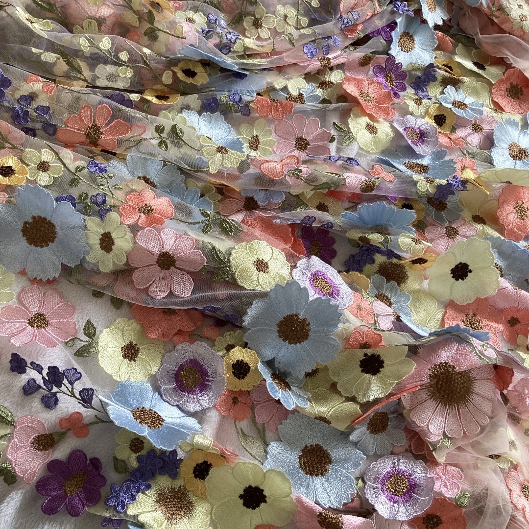 フランスアンティーク立体の花びら チュールレース ウエディング用 花かご&リース フランスアンティーク立体の花びら チュールレース ウエディング