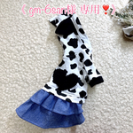 《 gm-6san様 専用❣️》犬服 牛柄ワンピース(サイズオーダー)