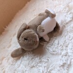 おやすみうさぎ　ぬいぐるみ　ロップイヤー　チェスナット