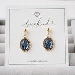 ヴィンテージスワロフスキー　モンタナスター　ピアス   / サージカルステンレス  Vintage Swarovski  金属アレルギー対応