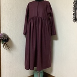 ウール　ボルドー　ワンピース💕