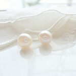 3A淡水パール ノンホールピアス 1粒 ピアス 