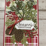 【クリスマスカード】pine cone season 