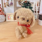 クリスマスリボンのテディプードルちゃん♪