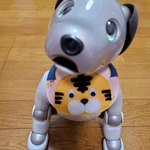 aibo(ERS-1000)用 スタイ （トラ柄）、尻尾リボン　セット