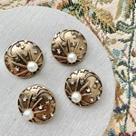 4pcs  Handmade* 資材 B21-170 Metal button