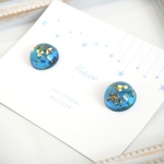 星光る宇宙 ピアス (青空)