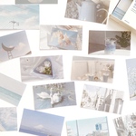コラージュ シール 40枚set《sky blue》[F298]