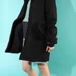 スノウピー♡黒いコート2021