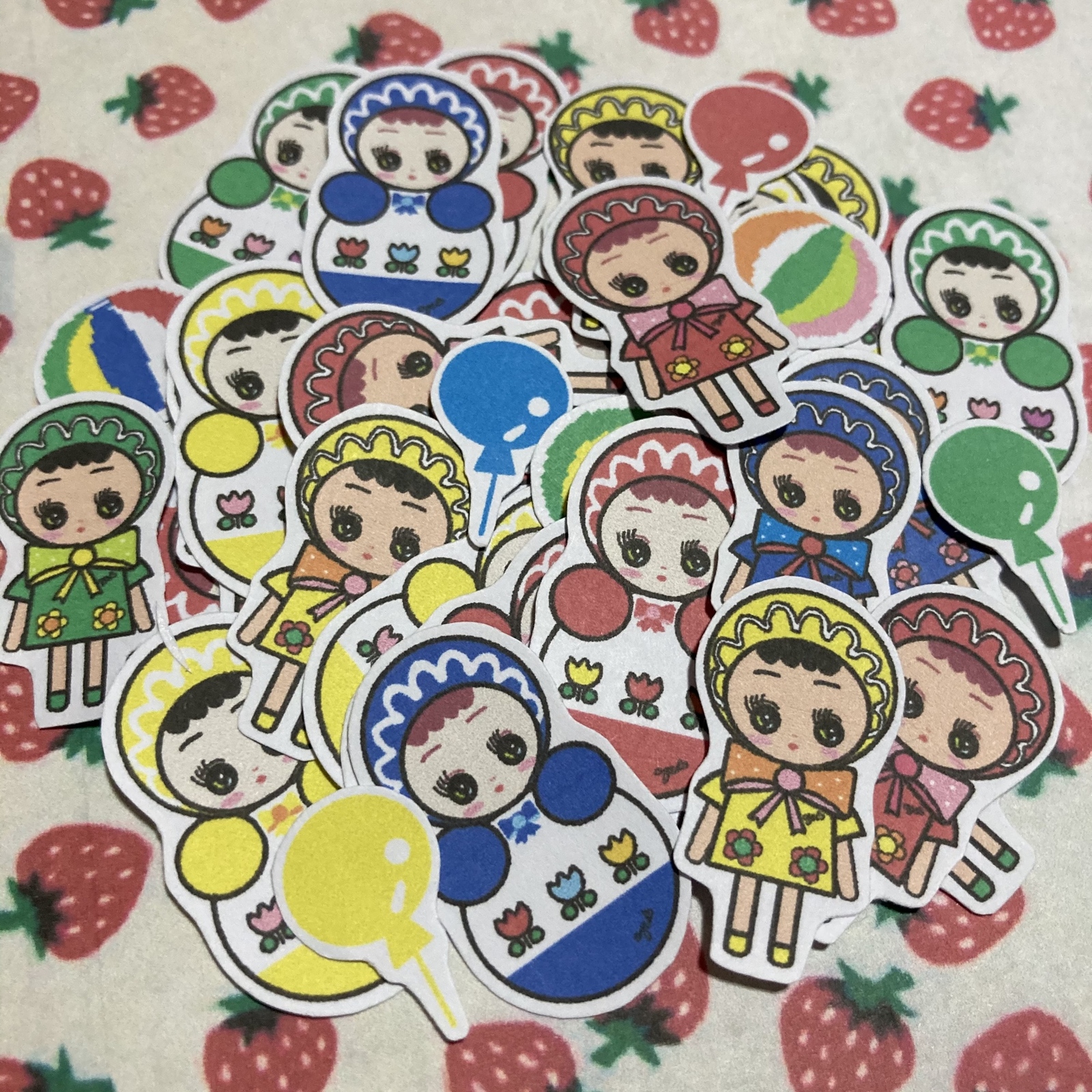 ハンドメイド！⭐︎レトロかわいい⭐︎くまのかき氷器フレークシール