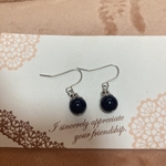 再販2 オニキスのプチピアス&イヤリング