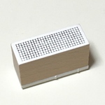 格子柄はんこ　（ラッピング　手帳　手紙　スタンプ　格子模様　）
