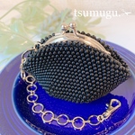 "Gamaguchi"S (GOLD)『ビーズ編みがま口S ゴールド』
