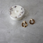 パールと真鍮1(ピアス)