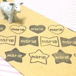 ※お名前はんこ♪プレゼントにも♥　かわいいモチーフはんこ