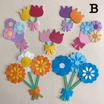 B かわいいアルバム素材・花束いっぱい★クラフトパンチ お花