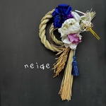 ㊵neigeモダンしめ縄★迎春★しめ縄 しめ縄飾り  お正月