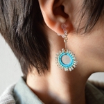 ギンカクラゲ【緑】イヤリング/ピアス