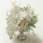 仏花   真珠の涙   清   （仏花、造花、お供え、納骨堂、ミニサイズ、お盆、お彼岸、ペット）