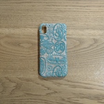 *受注製作*ミナペルホネン*jungle relief*ベージュ×ミント*mina perhonen*iPhoneケース*iPhoneカバー*スマホケース*スマホカバー