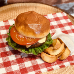 《再販》トロトロチーズハンバーガーとポテト♡