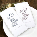 【5枚セット】マスクケース レストラン用 Enjoy your meal（抗菌加工・紙製・使い捨て）カフェ、飲食店、パーティー、食事会、誕生日会でのマスク入れ、マスク置き