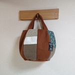 冬のHachi Bag ８枚合わせの丸底バッグ（レンガ）