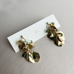 hananomi gold ＊サージカルステンレスピアス/サージカルステンレスフックピアス/樹脂ピアス/樹脂フックピアス/樹脂イヤリング/ねじバネ式イヤリング対応