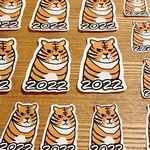 トラさんの新年ご挨拶フレークシール②