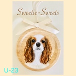 【送料無料】U-23🐾通年使えるワンちゃんオーナメント/キャバリア