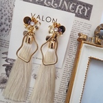 【受注生産】tassel white earring